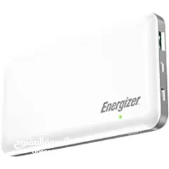  4 Energizer power bank 10000mah UE10054 بور بانك باللونين الأبيض والأسود