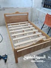  3 سرير مفرد ونص مع فرشة