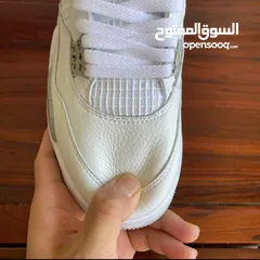  10 شوز إير جوردن 4 ريترو وايت أوريو shoes Air Jordan 4 Retro "White Oreo" sneakers  حذاء بوط سنيكرز
