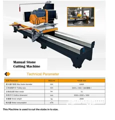  2 Semi Auto stone ( Natural / Artificial ) cutting Machine