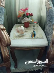  7 كنب حفر خشب زان صناعة مصرية لغرف الضيوف