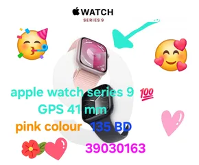  1 للبيع ساعة ابل سيري9 Gpc m41m اللون الوردي جديدة