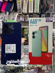  5 جديد بالكرتونة itel A60s رام 8 جيجا 128 مكفول سنة متوفر توصيل وهدية