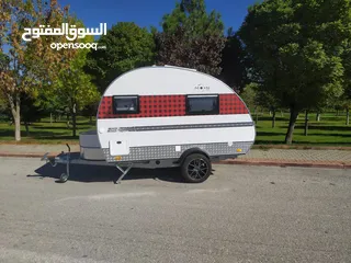  3 HUNTMENT Luxury Turkish made mini teardrop trailer camper EU Standart for 2 person