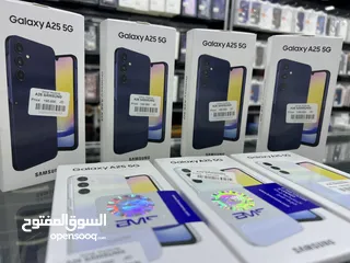  3 Samsung A25 5G (256 GB / 8 RAM) سامسونج كفالة الوكيل بالاردن جديد مسكر  لزقة حماي نانو الاصلية هدية