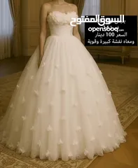 7 فساتين زفاف / خطبة واعراس للبيع