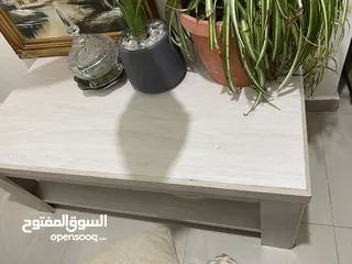  2 اثاث طاولات 4قطع خشب ثقيل