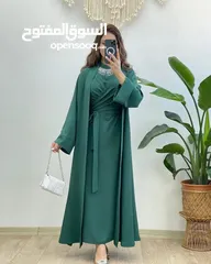  1        طقم بشت مع فستان وحزام موديل الشيخات خليجي