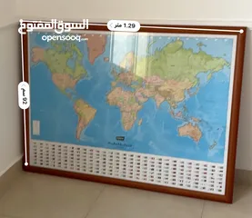  2 لوحه خريطه العالم