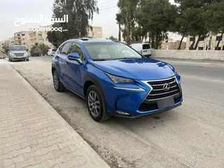  2 لكزس NX300 موديل 2016 لون ازرق فل كامل اعلى تصنيف من فئتها