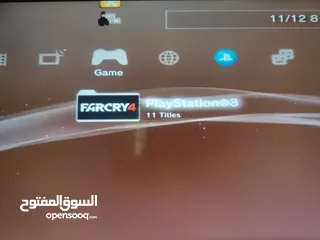  2 PS3 Slim (بلاستيشن 3 سليم) مُهكَّر 150GB + يد أصلية + 11 لعبة
