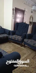  4 طقم كنب تفصيل خشب ممتاز 7 مقاعد