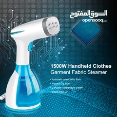  6 Portable Garment Steamer Fabric Wrinkle Remover Water Tank, 30-Second Fast Heat-up, Auto-Off, Fabric