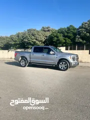  5 FORD F-150 2021 Lariat  Hybrid POWER-BOOST  فورد f150 بحال الوكاله- بدون الرقم