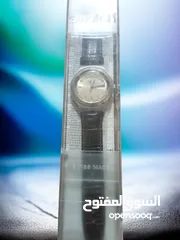  2 تخفيض على السعر الان ساعة سواتش رجالي كستك جلد فخمة للبيع .
