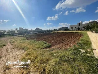  4 ارض مميزة في ناعور - حسبان قريبة من كلية الاركان مساحة 531 متر بشكل مربع بداخل التنظيم