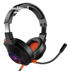  2 Meetion HP012 RGB 7.1 Virtual Surround Sound Gaming Headset USB سماعات جينمغ العاب