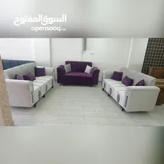  21 طقم كنب modern ، قماش شاموا مخمل فاخر   اسفنج ضغط عالي ، استخدام 3 أشهر فقط بحال الوكاله .