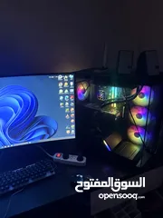  1 كمبيوتر للبيع جيمنج  استعمال شهر