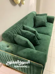 5 طقم كنب وسفرة طقم تركي شبه جديد من ديفا شارع مكة