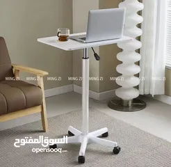  4 الجديد المميز طاولة صغيرة متحركة بعجلات  طاولة كمبيوتر محمول قابلة للرفع أحدث إصدار