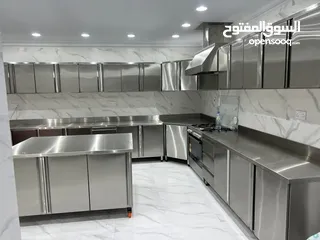  1 Full Setup Kitchen cabinet with Standard material Stainless steel Restaurant, Hotel Cafeteria Bakery