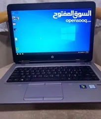  2 لابتوب hp probook  سلم معالج corei5 الجيل السادس هاردسك 256ssd رام 8 جيجا مع خط تلفون