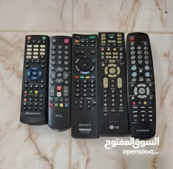  16 ريموتات متنوعة أصلي لشاشات والمسجلات صوتيات وموجود غطي سماعات كينود بيضوي كينود بيونير سوني JVC