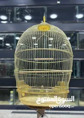  2 اقفاص طيور ذهبية