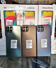  4 مستعمل اخو الجديد Samsung M53 5G رام 16جيجا 256 أغراضة والكرتونه الأصلية متوفر توصيل