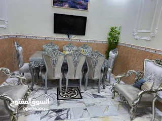  2 ميز طعام مصري 8كراسي للبيع