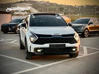  1 كايا سبورتاج /2022 فل الفل فتحة سقف  2x4 ///240Hp بنزين + كهرباء  ( Haybrid) 1600cc
