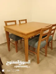  7  طاولات وكراسي الزان