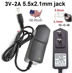  1 شاحن لكيزر الغاز بدل البطارية    3V 2A 2000mA Plug