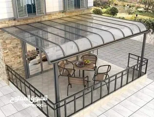  4 شوادر _ اشرعة _ مظلات _ مظلات قوسية _ سواتر جانبية _ شادر _ حدادة عامة _ حداد _ المنيوم _شماسي