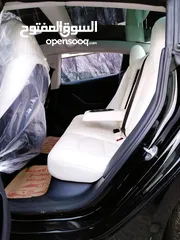  22 تيسلا 2023 model 3 فحص كامل اوتوسكور لون اسود ملوكي داخلي ابيض بحالة الوكالة للبيع بسعر لقطة ومحرووق