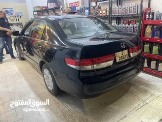  9 هوندا اكورد 2003 بنزين اصلي صيانة كاملة لون اسود ملوكي بدون حوادث داخل الاردن سعر حررررررررق