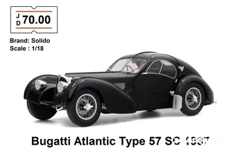  1 مجسم حديدBugatti Atlantic Type 57 SC 1937