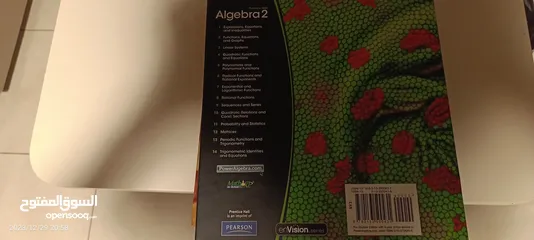  3 Pearson Algebra 2 original book great condition 2   كتاب أصلي بيرسون الجبرا