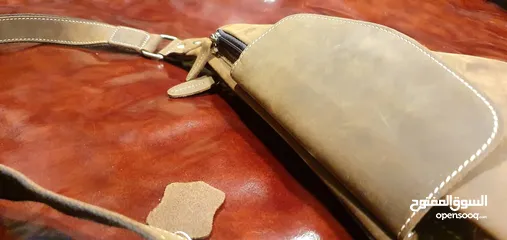  13 Handmade leather shoulder bags حقائب كتف جلدية مصنوعة يدويا