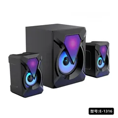  4 سماعات سبيكرز جودة عالية  Speakers Wired E-1316  USB RGB