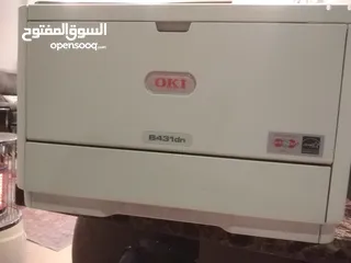  10 طابعه OKI الجباره ليزر بتتصل بالشبكه طباعه وجهين تلقائي طباعه متعدده شيكات ظروف اوراق الخ... سريعه