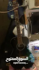  3 Hard case guitar and guitar