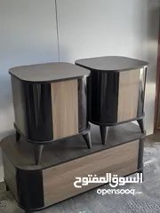  5 طاولات وسط خشب ودهان مكون من ثلاث قطع خشب لامنيت 18م الون حسب الطلب