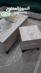  8 اطقم طربيزات عدة موديلات  حديد وخشب