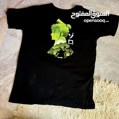  1 بلوزة أنمي one piece شخصية زورو. حجم لارج. مناسبة للجنسين. بلوزة صيفية