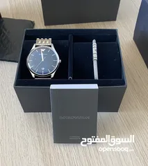  8 Emporio Armani watch and bracelet ساعة و سوار إمبوريو آرماني جديدة