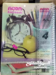  4 دفاتر مدرسية توصيل مجاني بعد شراء 5+
