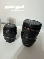  7 عدة تصوير سعر منافس احترافية بحال الجديد - canon 6D i - Canon m50 - lense 85 - lense 24/105 -Ronin s