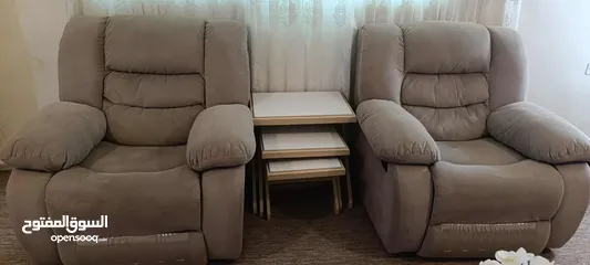  7 طقم ريكلاينز بحاله جيده